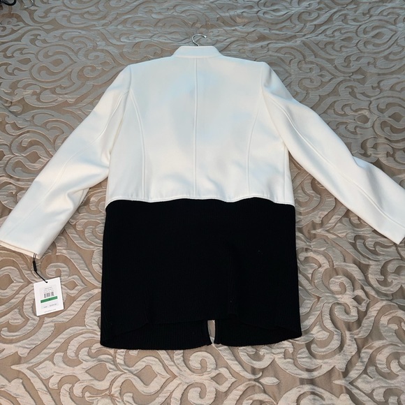 NWT knee length two tone white/top black/bottom - Picture 4 of 9